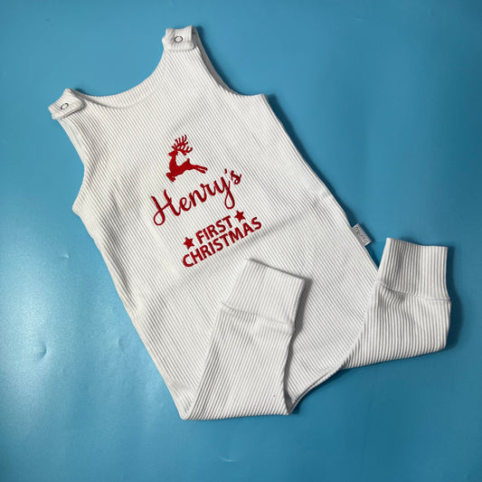 Christmas dungarees