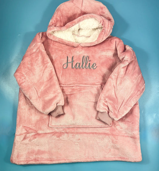 Children's Hoodie Blanket - Pink