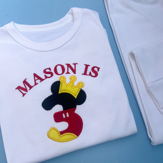 Mickey Mouse Number Design