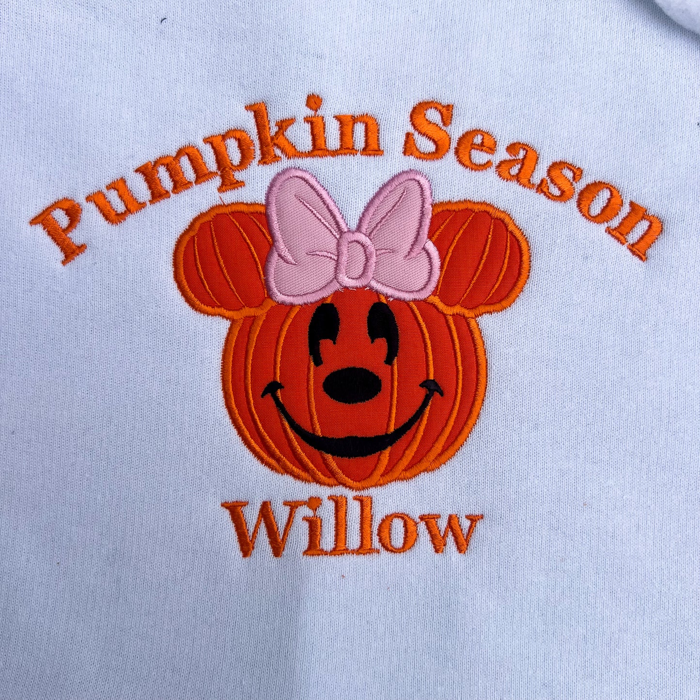 Minnie Mouse Pumpkin Design