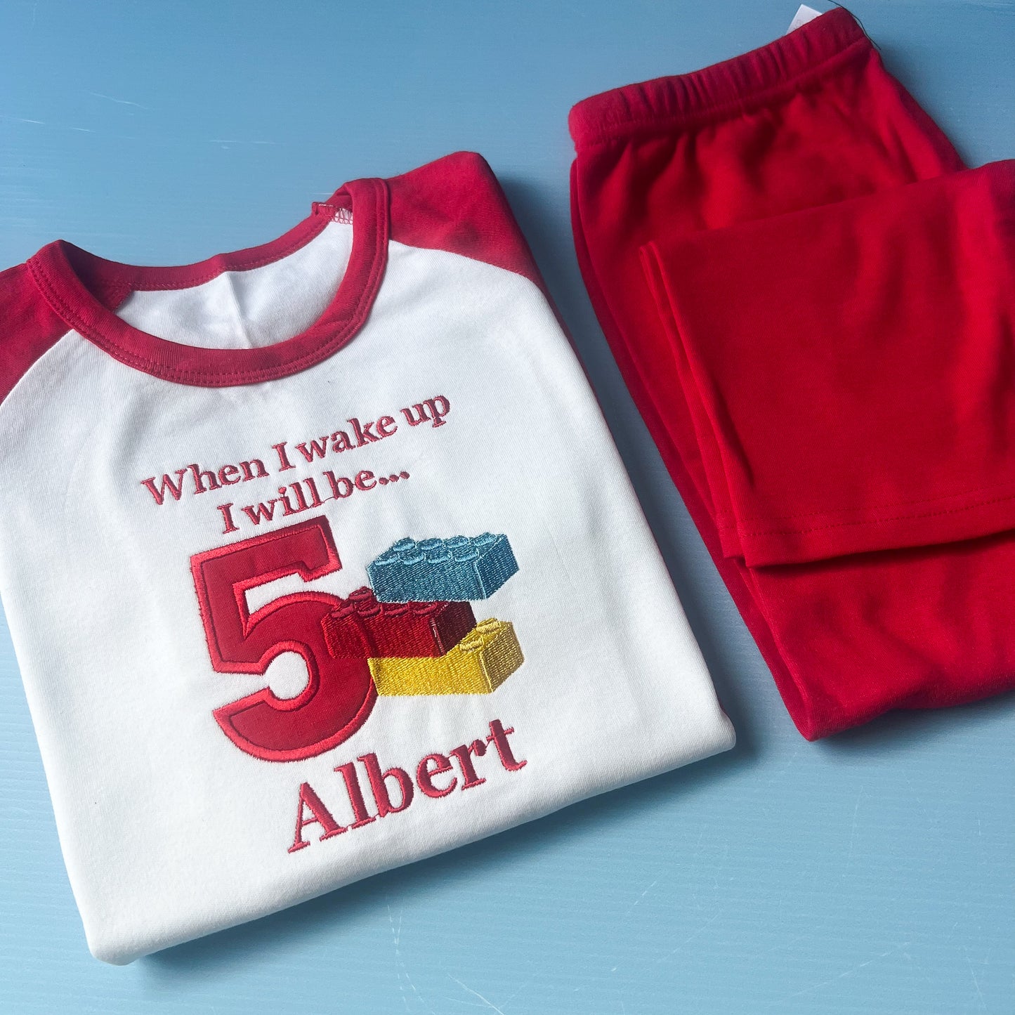 Lego Inspired Birthday Pyjamas