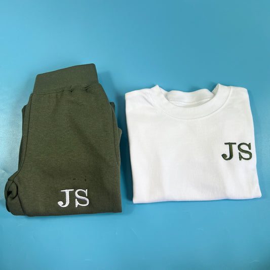 Khaki Jogger and T-shirt Set