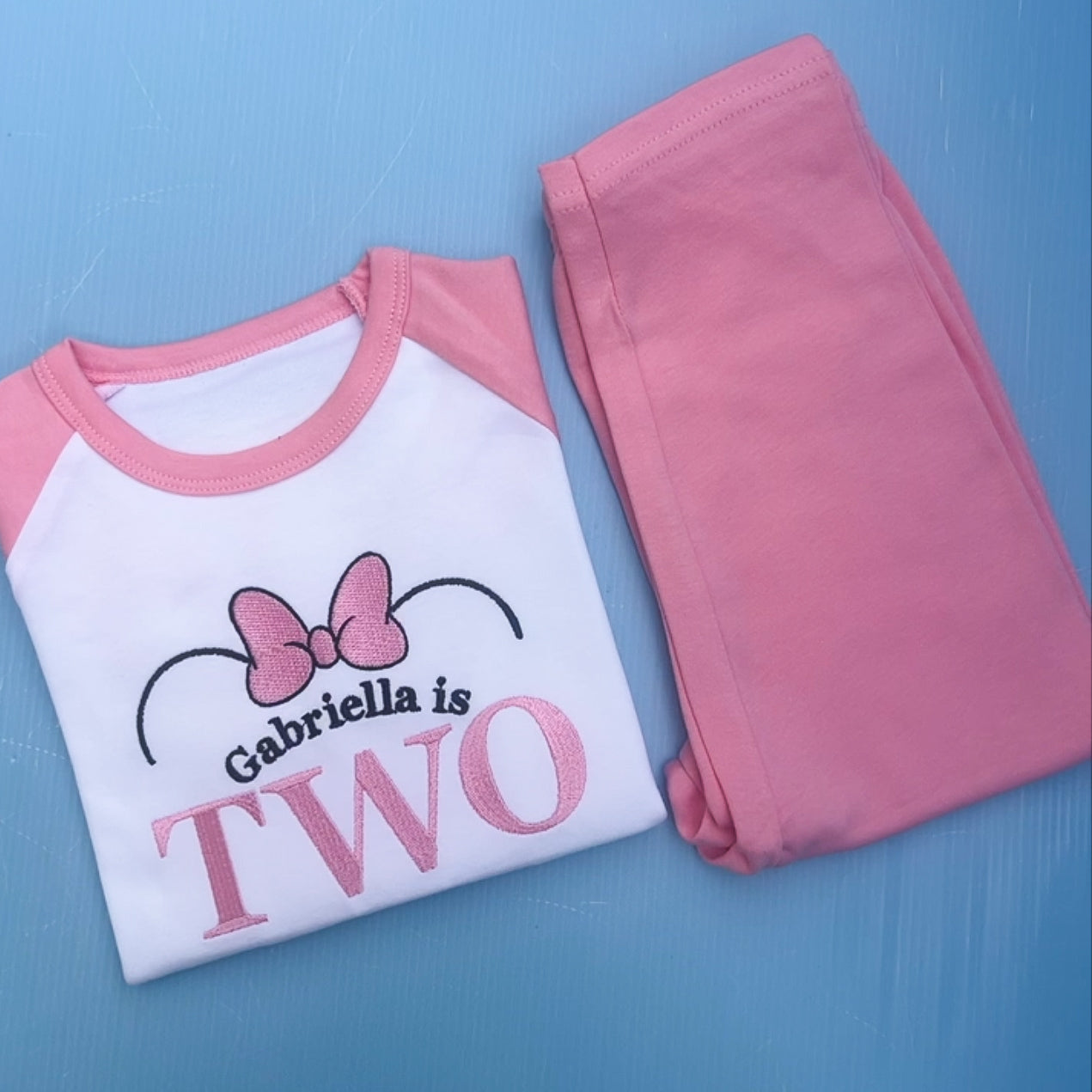 Minnie Mouse Inspired Birthday Pyjamas