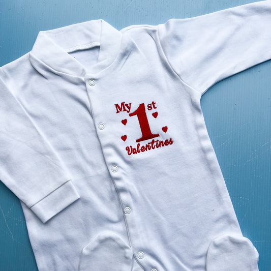 my 1st Valentines Babygrow