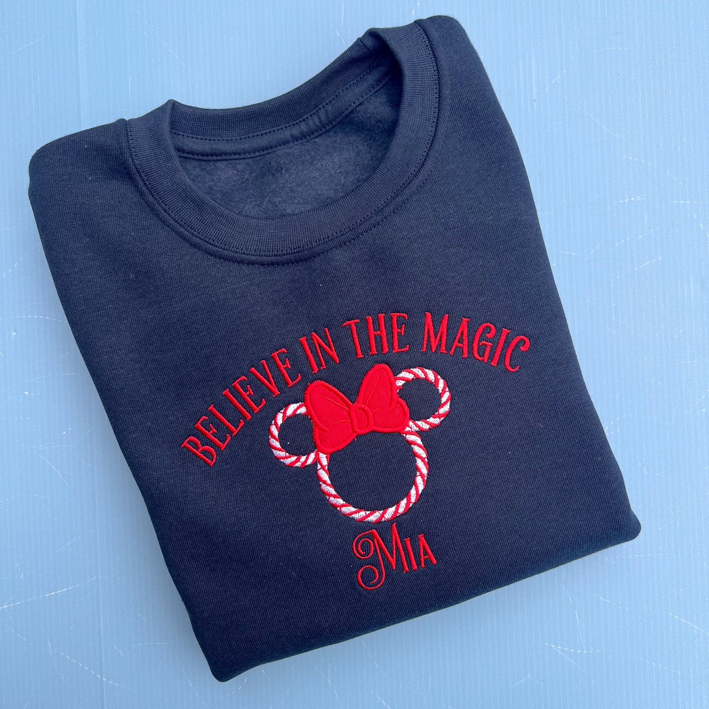 Minnie Mouse Candy Cane Jumper