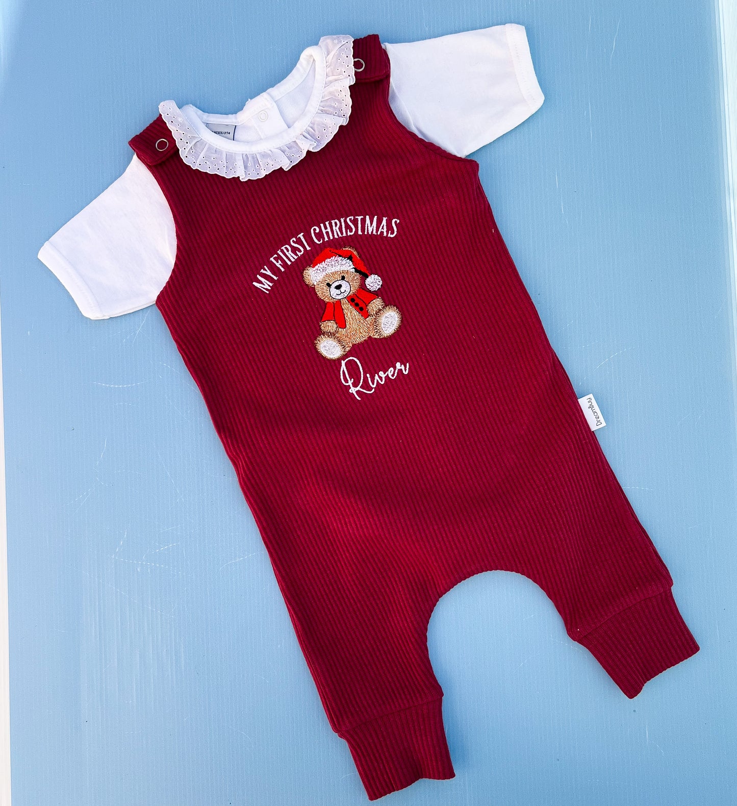 Christmas Bear dungarees