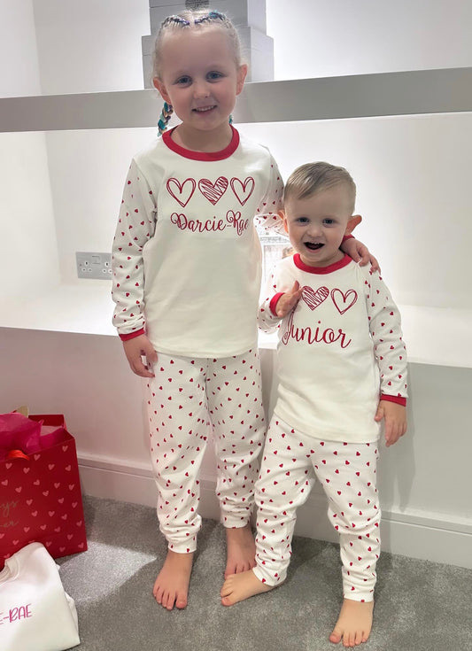 3 Heart Valentine's Pyjamas
