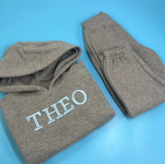Grey Tracksuit with 3D font
