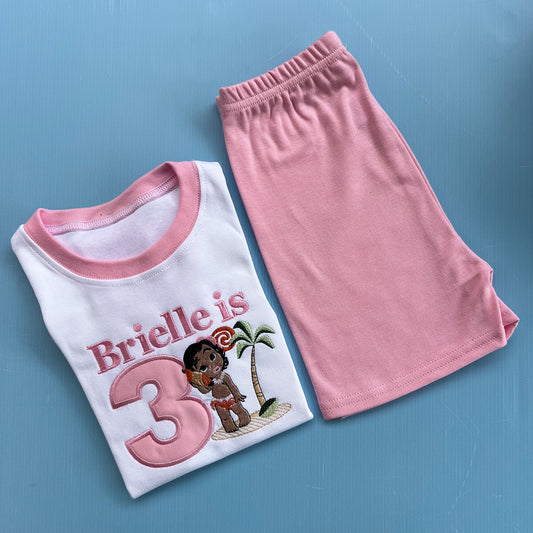 Moana Inspired Birthday Pyjamas
