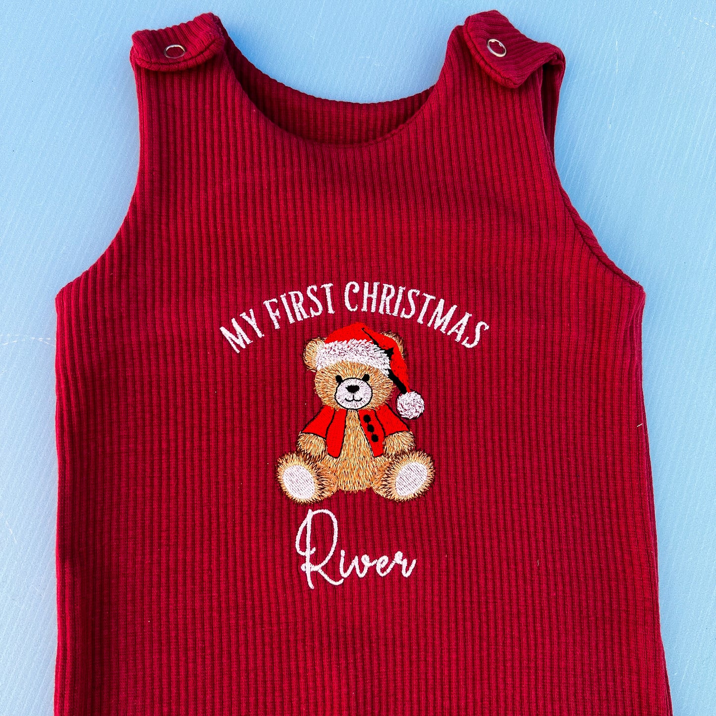 Christmas Bear dungarees