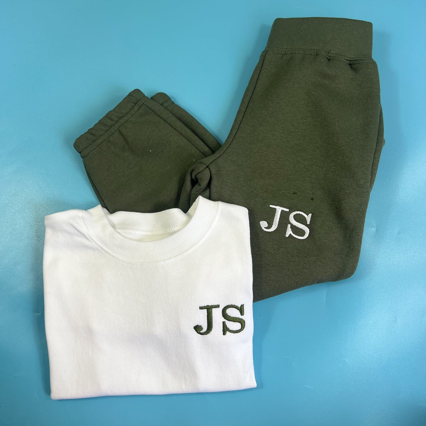 Khaki Jogger and T-shirt Set