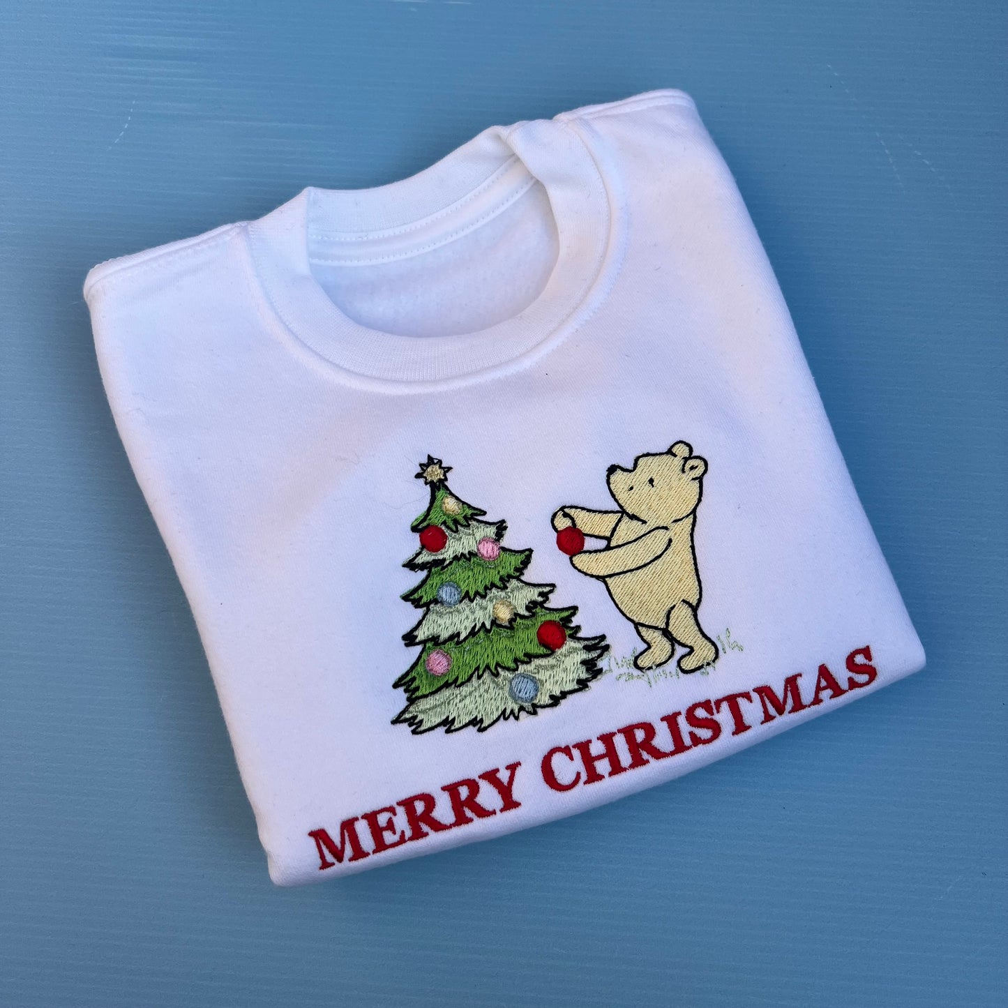 Christmas Pooh bear Jumper