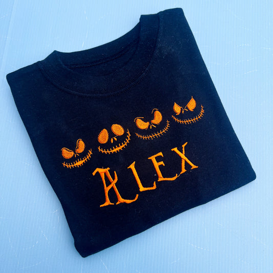 Orange Faces halloween Design