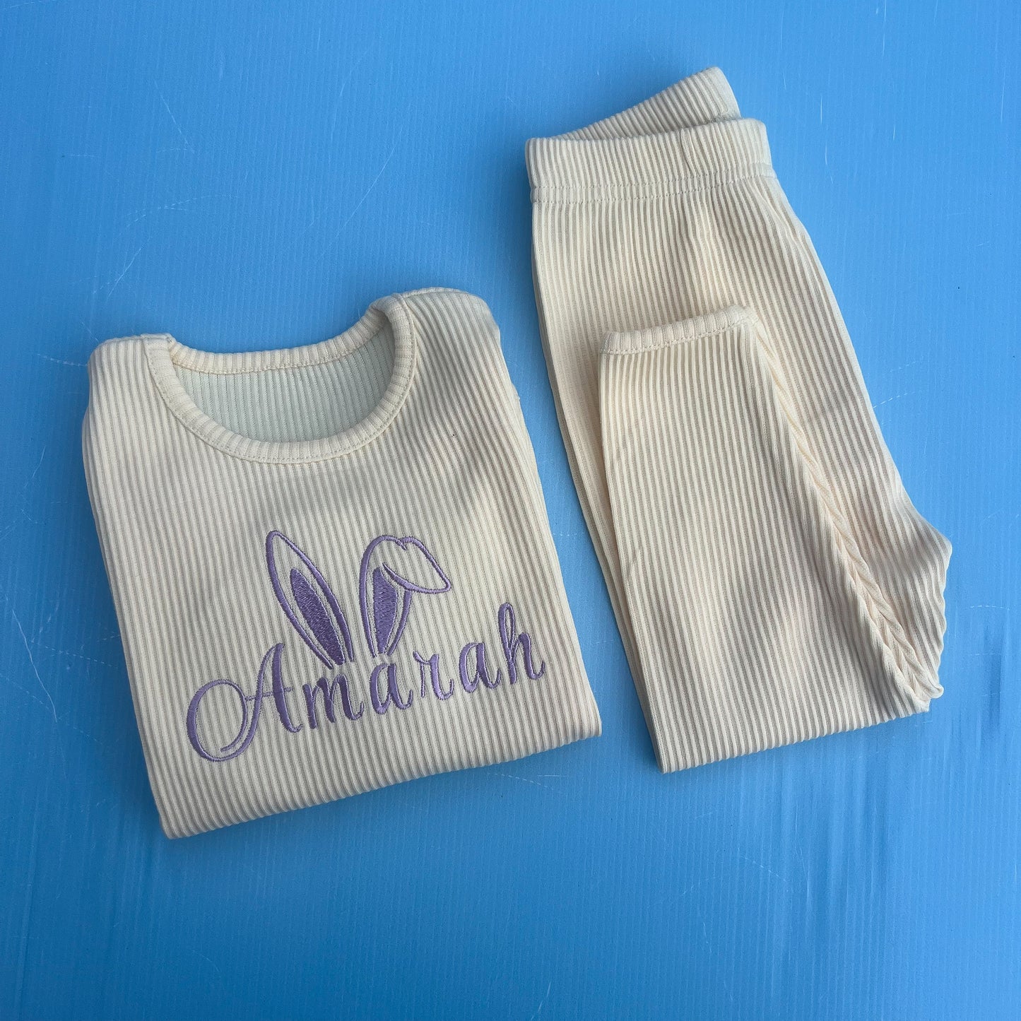 Ribbed Easter Bunny Loungewear