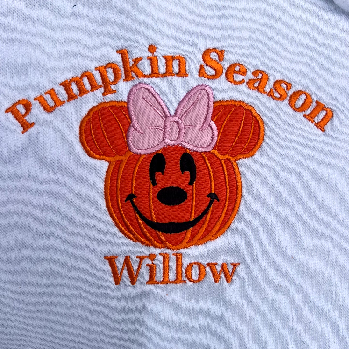 Minnie Mouse Pumpkin Design