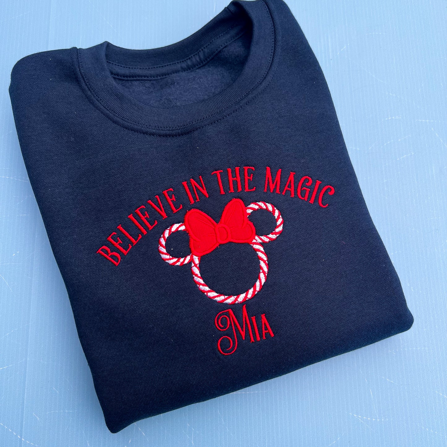 Minnie Mouse Candy Cane Jumper