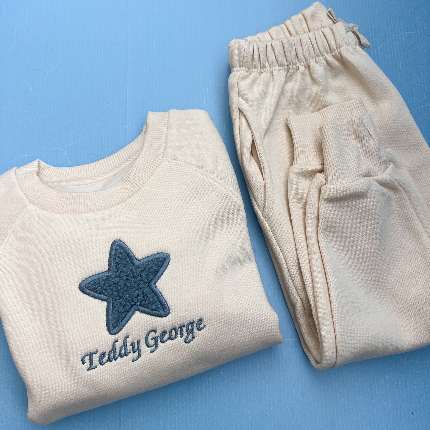 Oat Tracksuit with Teddy Heart/Star