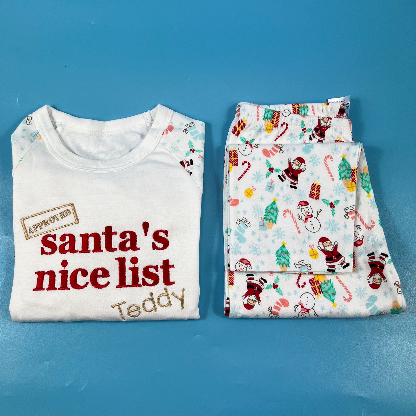 Santa’s nice list pyjamas