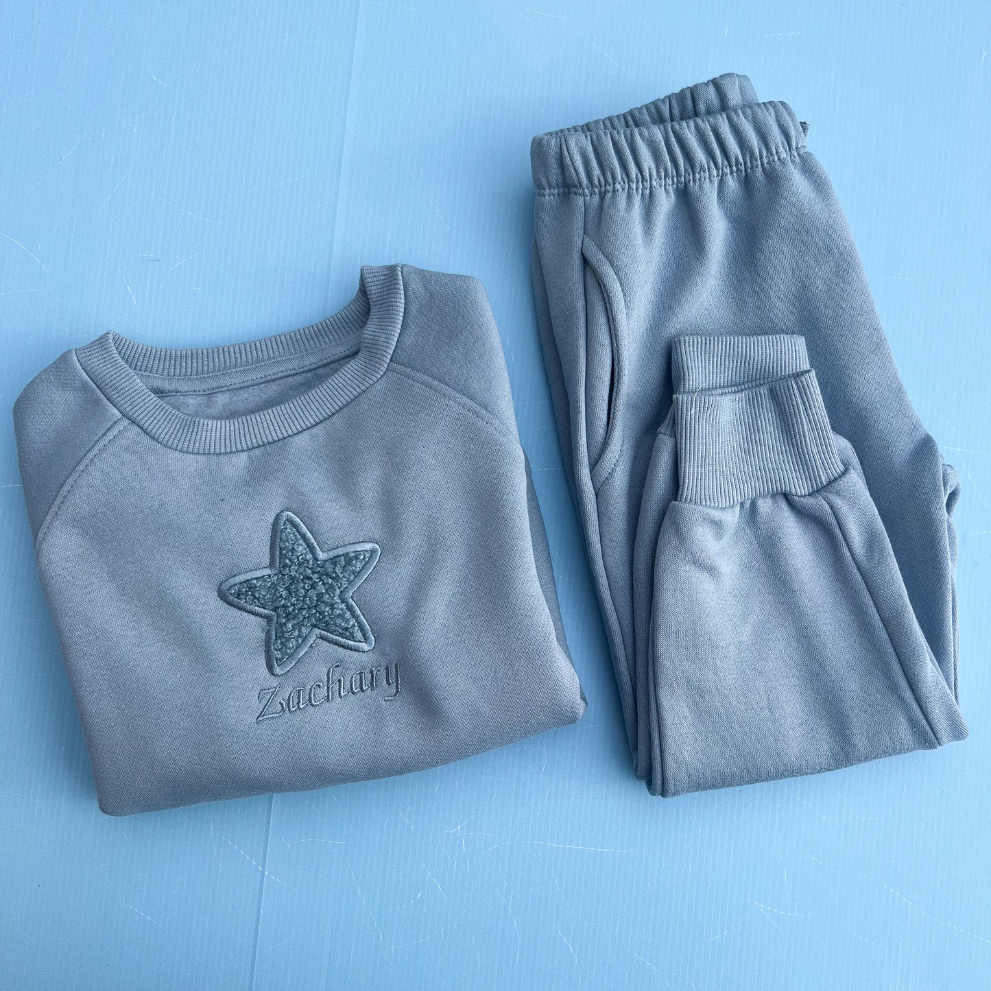 Blue Tracksuit with Teddy Heart/Star