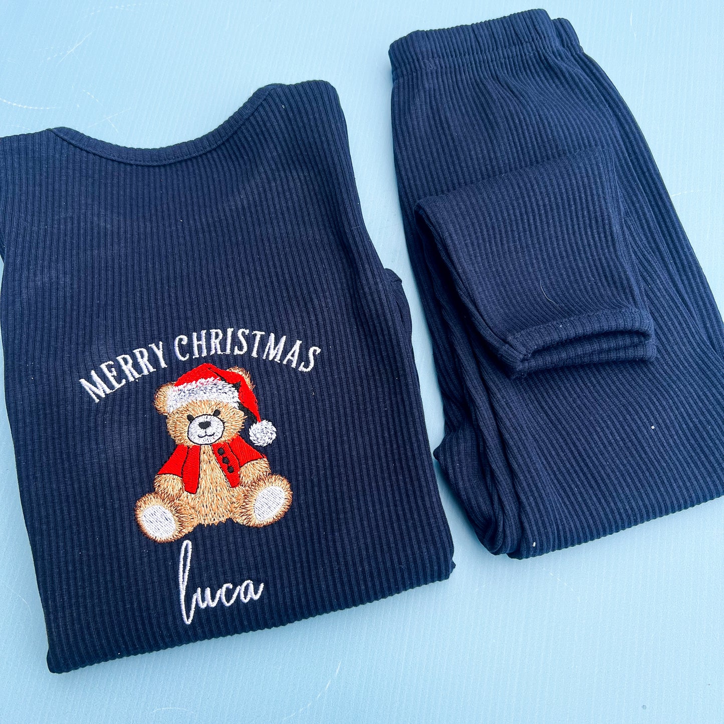 Navy Loungeset with Teddy Design