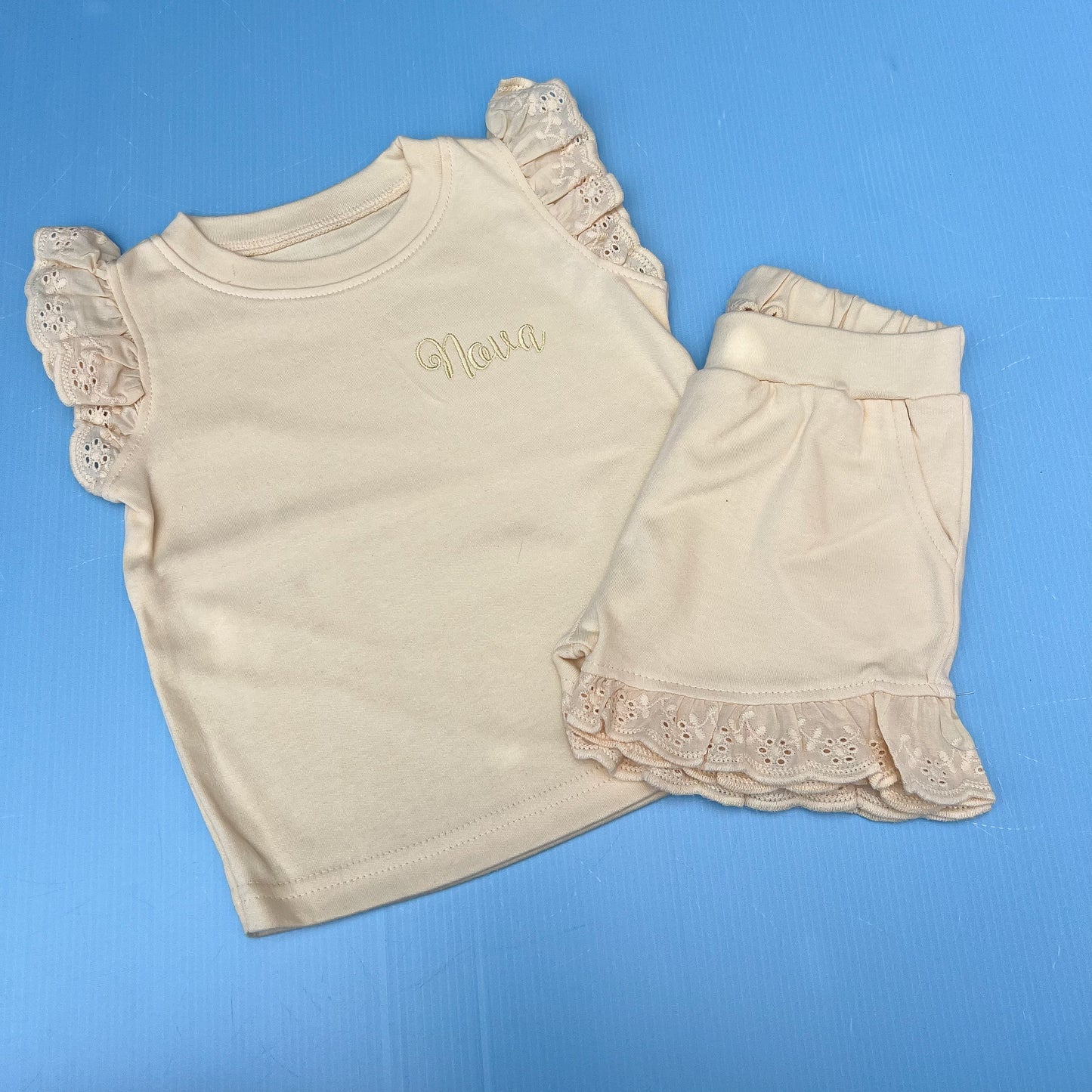 Lemon Frill Short Set