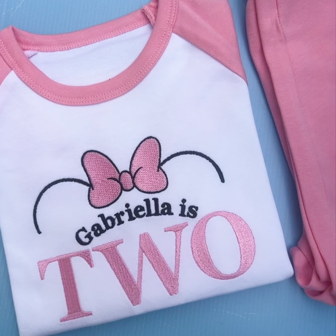 Minnie Mouse Inspired Birthday Pyjamas