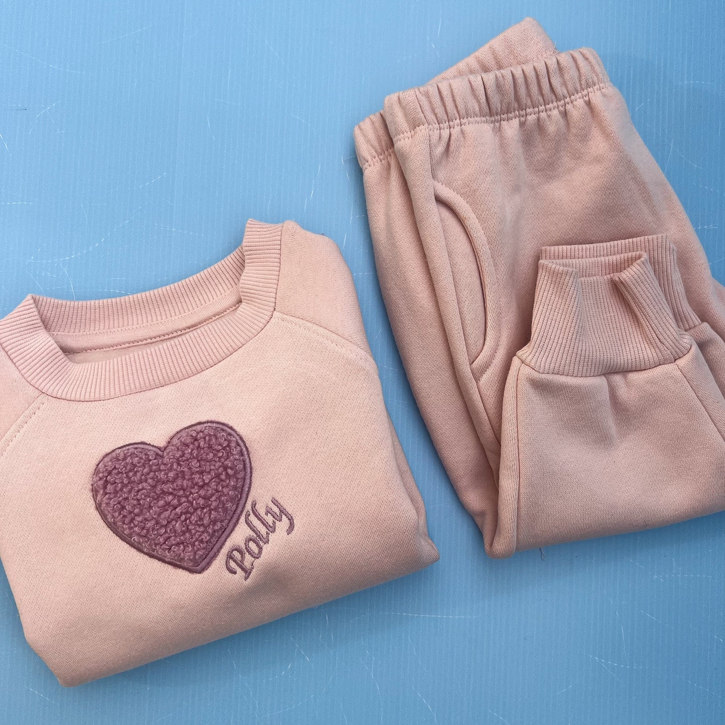 Pink Tracksuit with Teddy Heart/Star