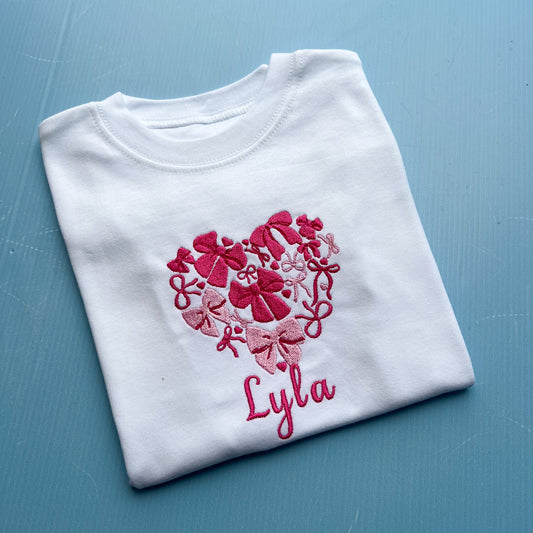 Bow Heart T-Shirt/Sweatshirt