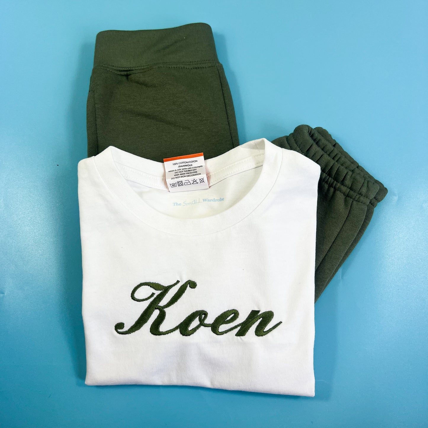 Khaki Jogger and T-shirt Set