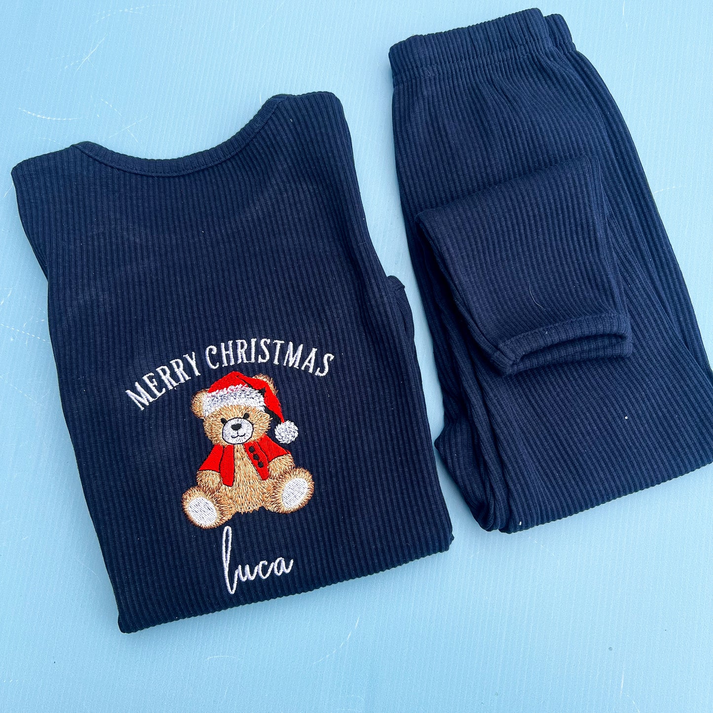 Navy Loungeset with Teddy Design