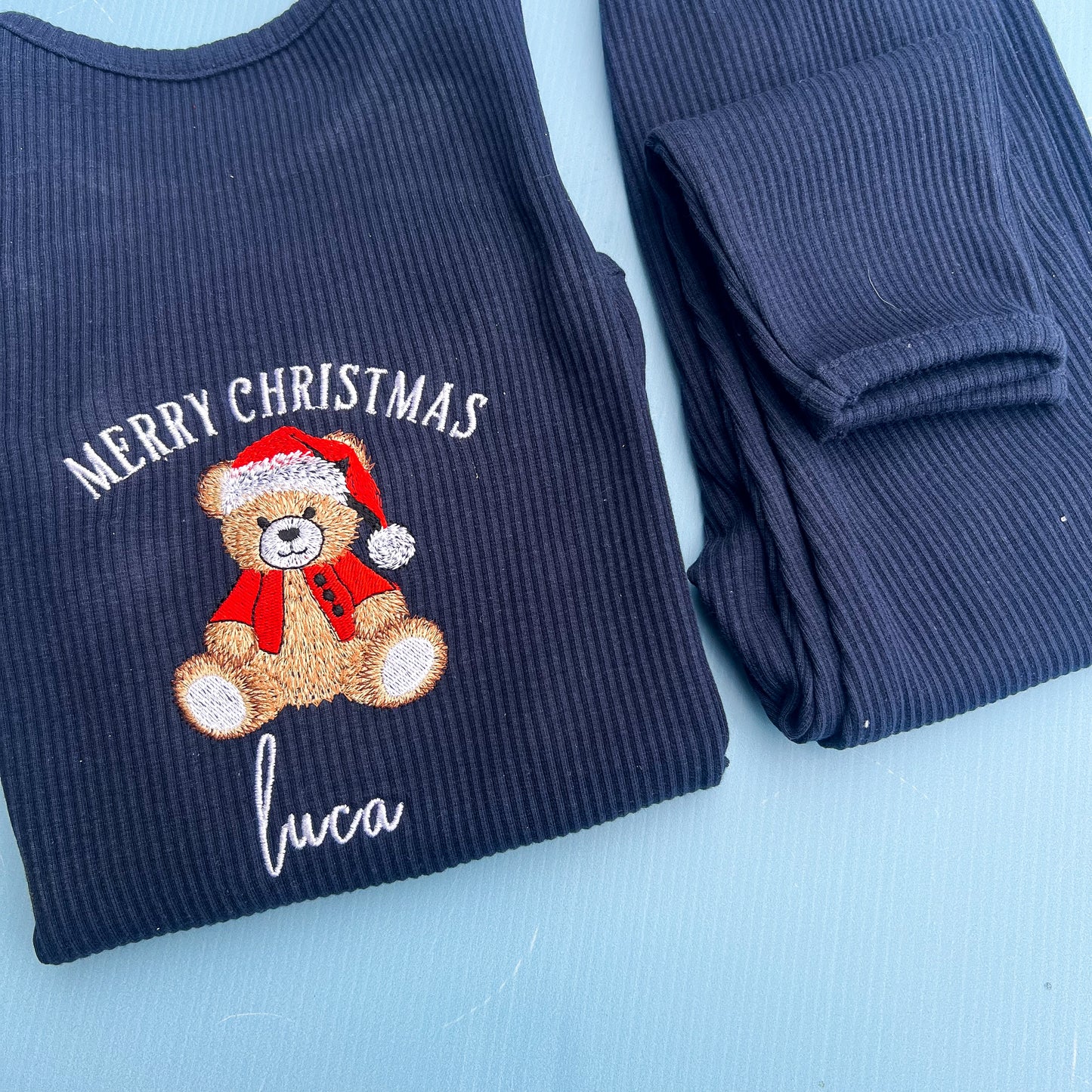 Navy Loungeset with Teddy Design