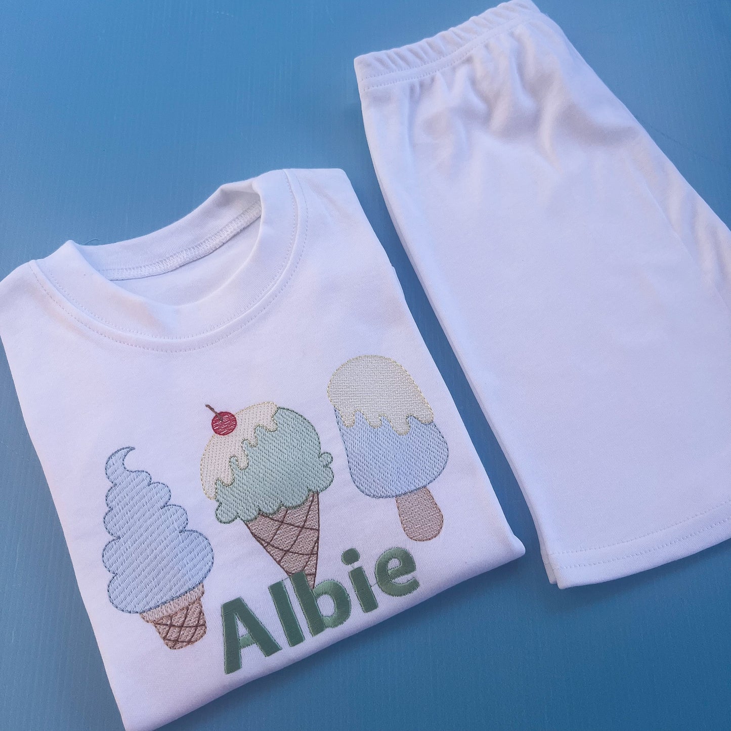 Ice Cream Short Set | Pyjamas | T-Shirt