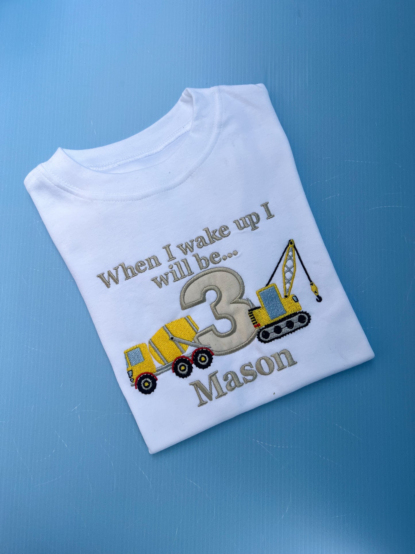 Digger Birthday Pyjamas