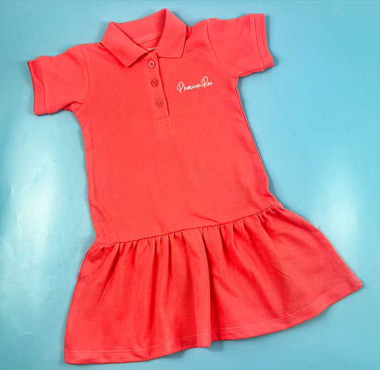 Coral Polo Dress