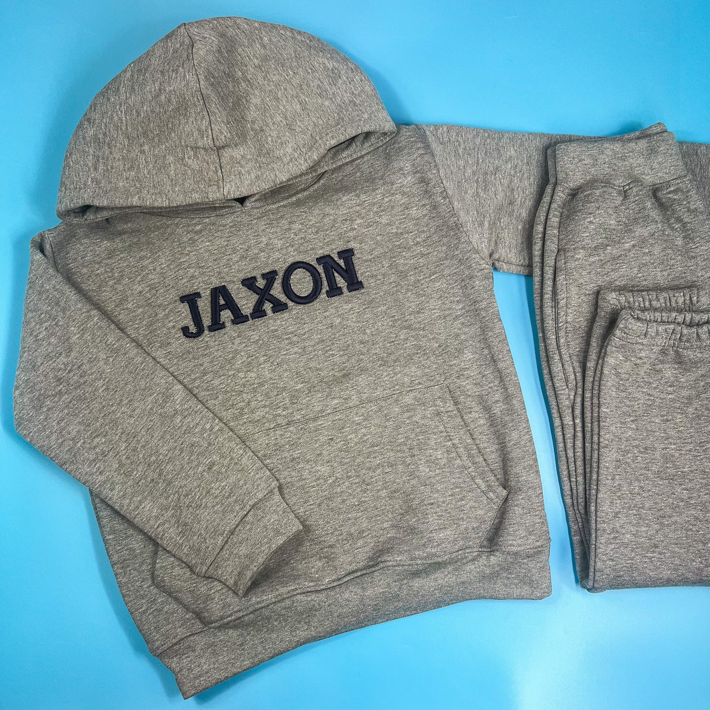 Grey Tracksuit with 3D font