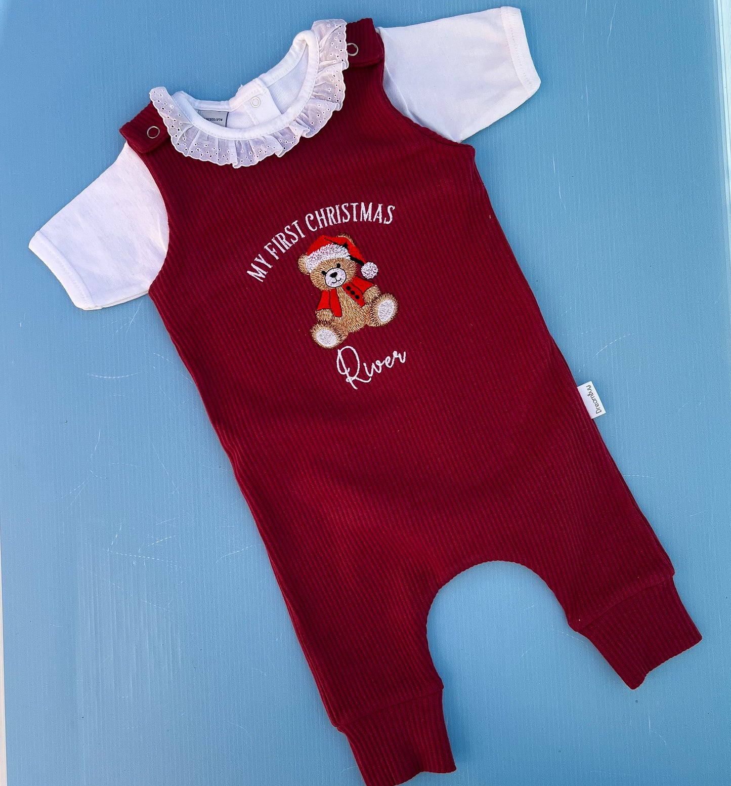 Christmas Bear dungarees