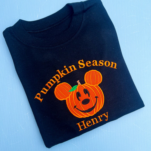 Mickey Mouse Pumpkin Design