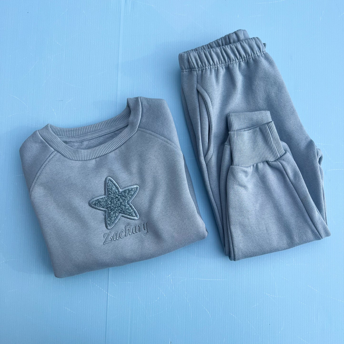 Blue Tracksuit with Teddy Heart/Star