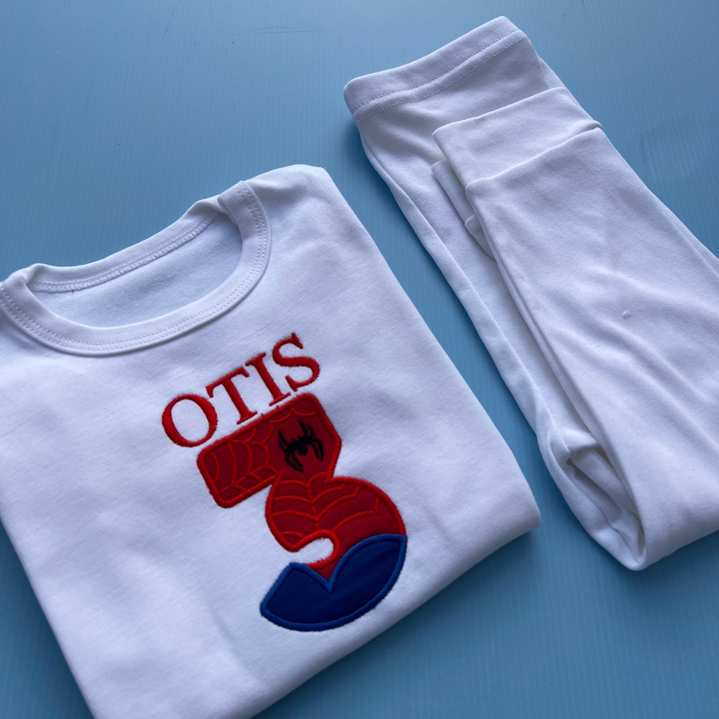 Spiderman Inspired Number Birthday Pyjamas