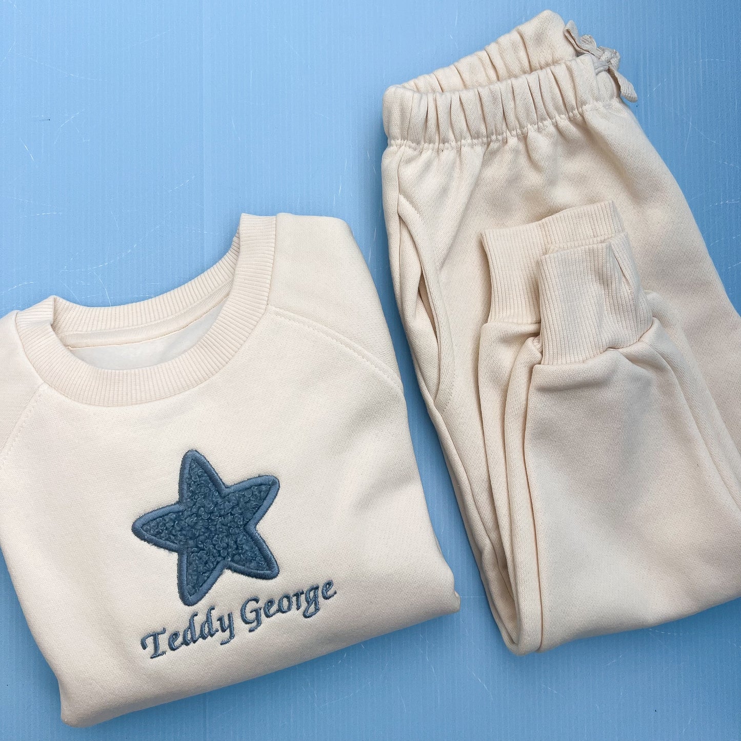 Oat Tracksuit with Teddy Heart/Star