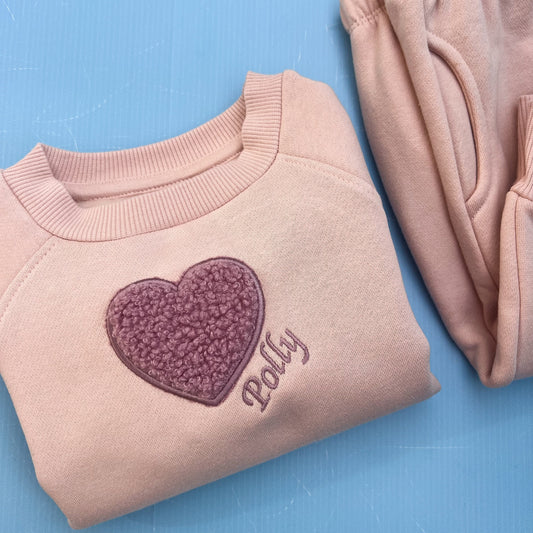 Pink Tracksuit with Teddy Heart/Star