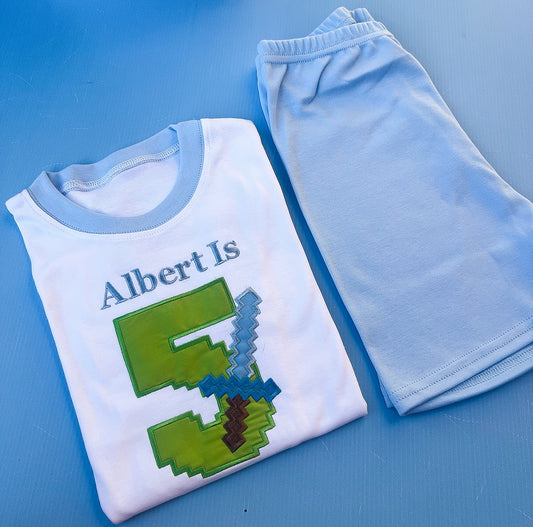Minecraft Birthday Pyjamas