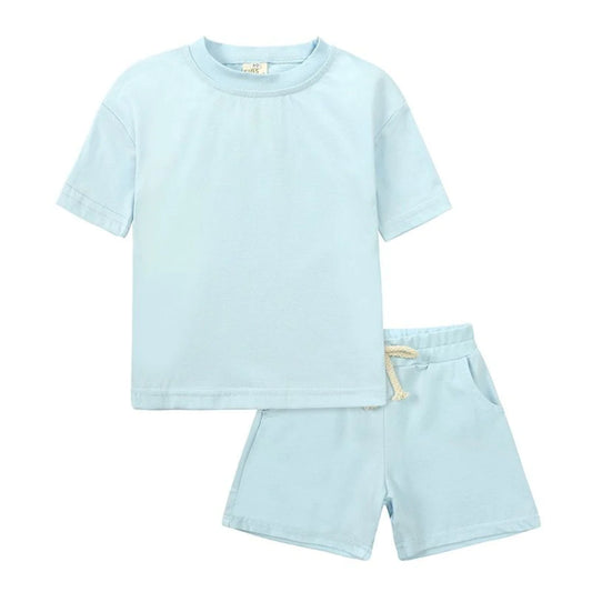 Ice Blue Short and Tee set