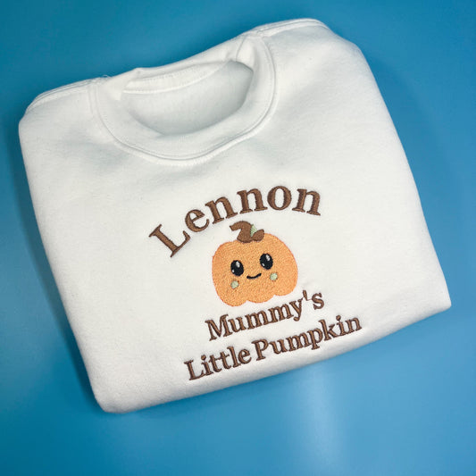 Mummy Daddy little pumpkin sweatshirt halloween