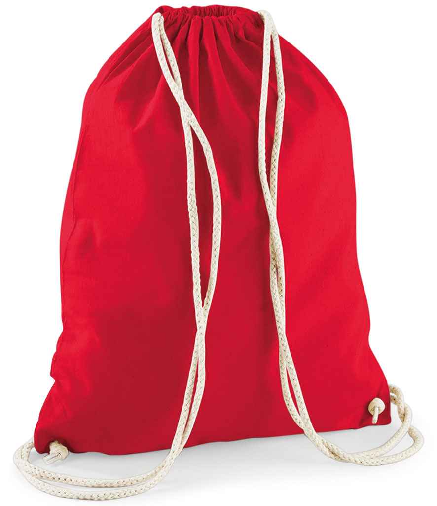 Red Canvas drawstring bag