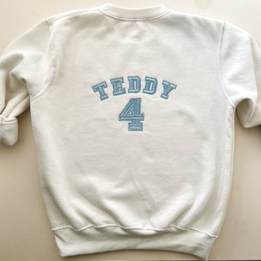 Varsity Name and Age style Jumper